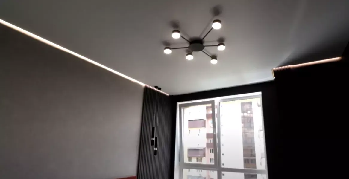 Натяжной потолок MSD Premium с подсветкой — Екатеринбург, Луначарского, 189, фото 1